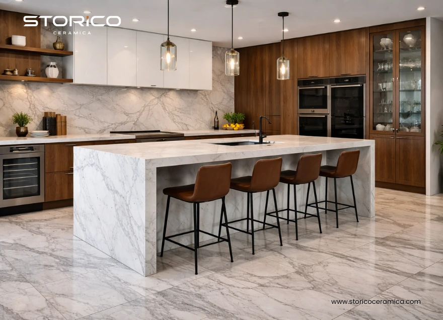 Why Marble Look Porcelain Tiles Are a Top Choice for Modern Interiors
