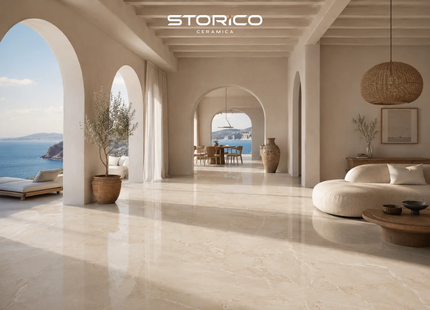 Why Greece Buyers Prefer Porcelain Floor Tiles from India