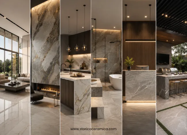 Best Applications of Porcelain Slab Tiles in Modern American Architecture